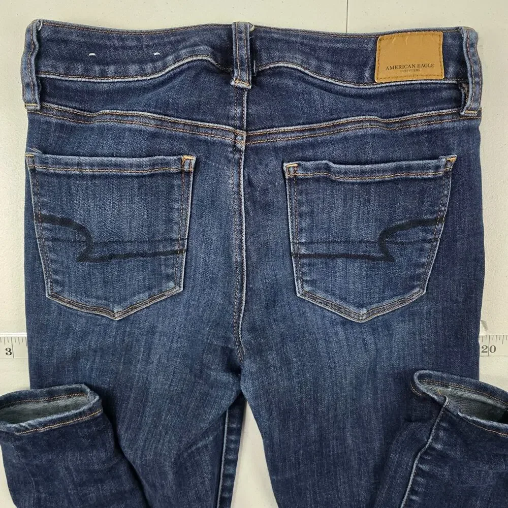 American Eagle super super stretch x jeans hi rise jegging 4 reg‎ 5036